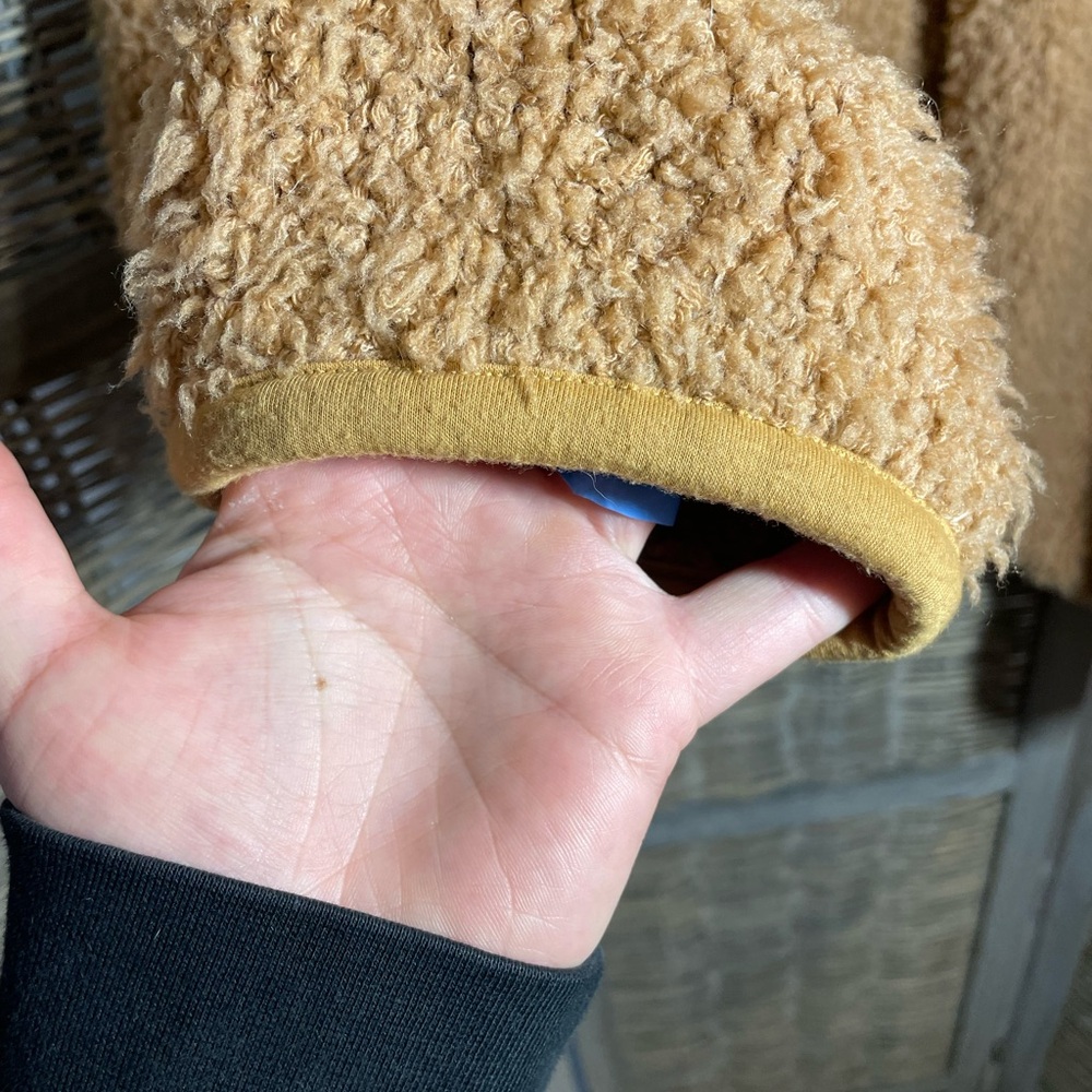 Monrow Wool Camel Teddy Jacket - size S - Picture 4 of 11
